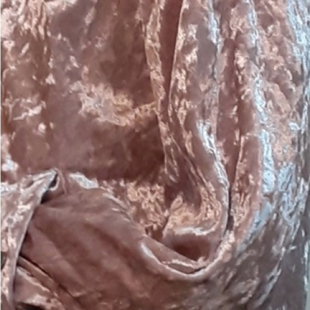 Ashley By 26 Outerwear Crushed Velvet Blush Pink Bomber Jacket - Picture 3 of 3